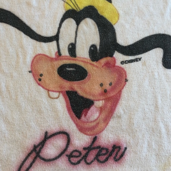 Vintage Disney Goofy Airbrushed Shirt Jerzees Medium 10-12 - Picture 3 of 6